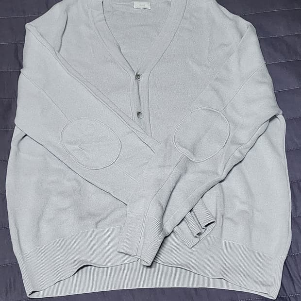 쿠어 오버핏 울 가디건 그레이 L