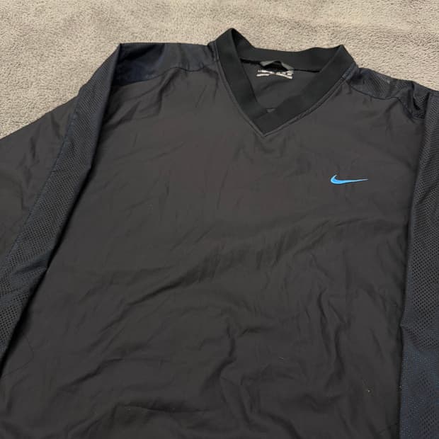 [ 정품/2XL ] 나이키 스우시 올드스쿨 브이넥 바람막이 웜업