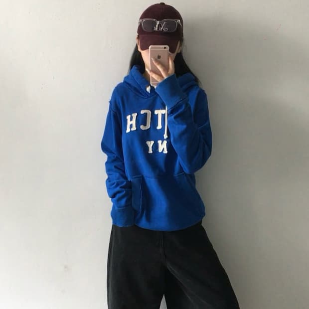 아베크롬비 패치로고 후드티