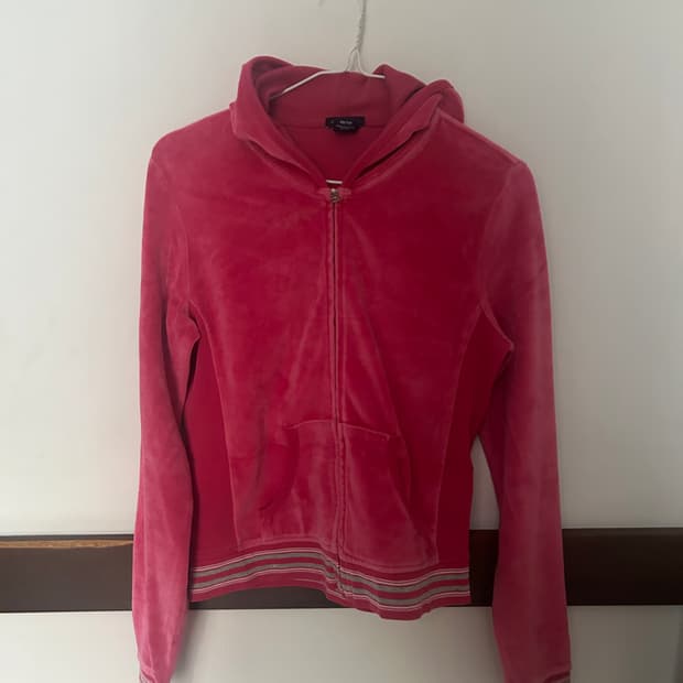 갭 벨벳 후드집업 