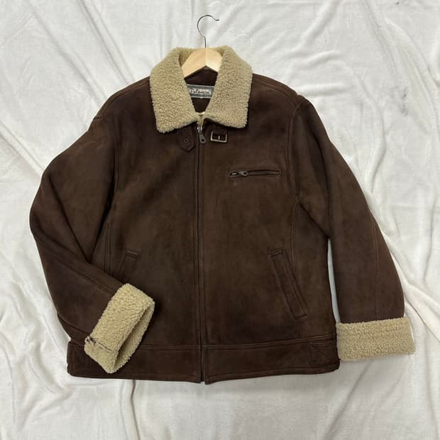 (M)빈티지 B-3 무스탕 자켓 브라운