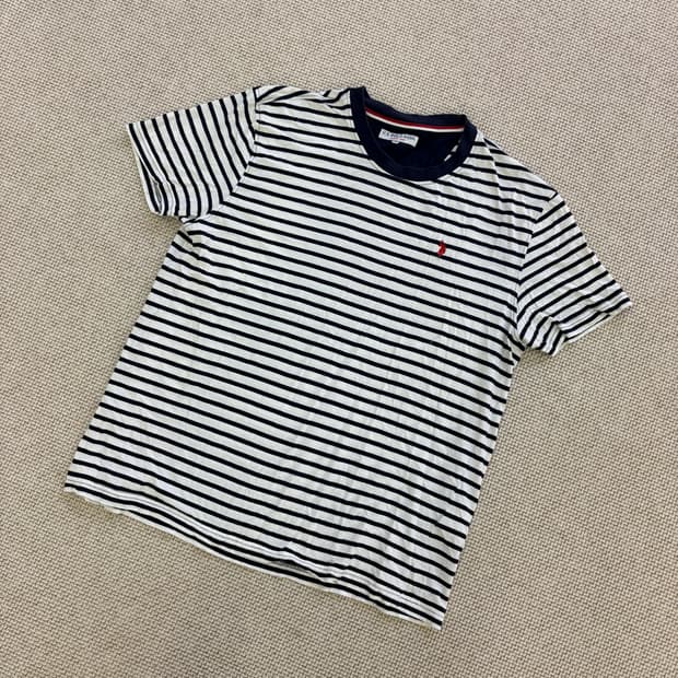 XL US폴로 스트라이프 반팔 티 0727D1