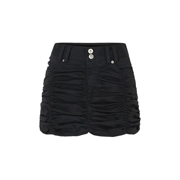 [M] 페인오어플레저 비올라 미니 스커트 블랙