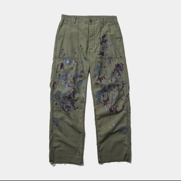 니들스 페인팅 퍼티그 팬츠