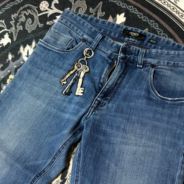 펜디 fendi 남자 데님 팬츠