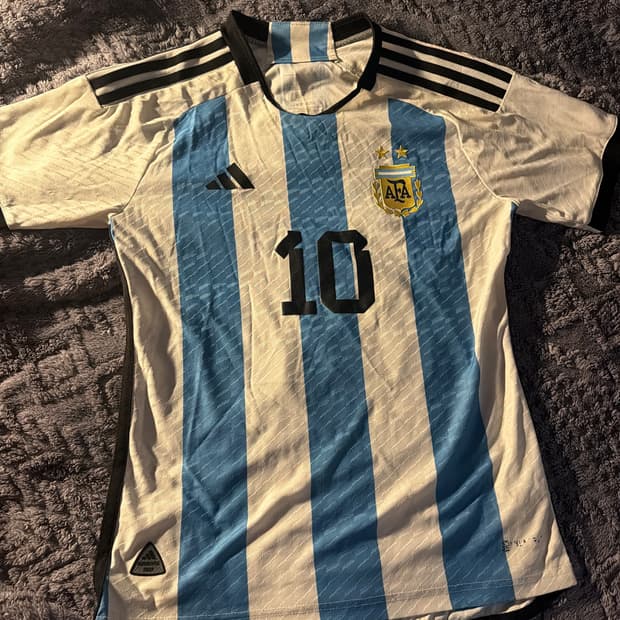 아르헨티나 메시 10번 오센틱 유니폼