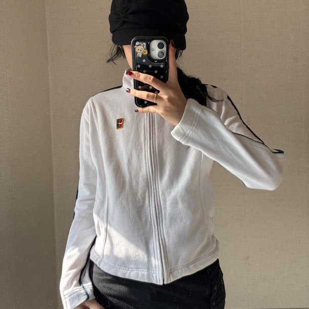 나이키 00s 화이트 면집업