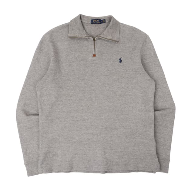 폴로 랄프로렌 그레이 하프집업 니트 스웻셔츠