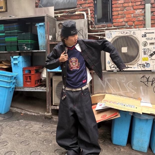 deaile denim pants