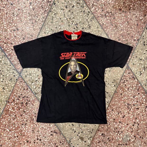90s 스타트랙 장 뤽 피카드 티셔츠 (XL)