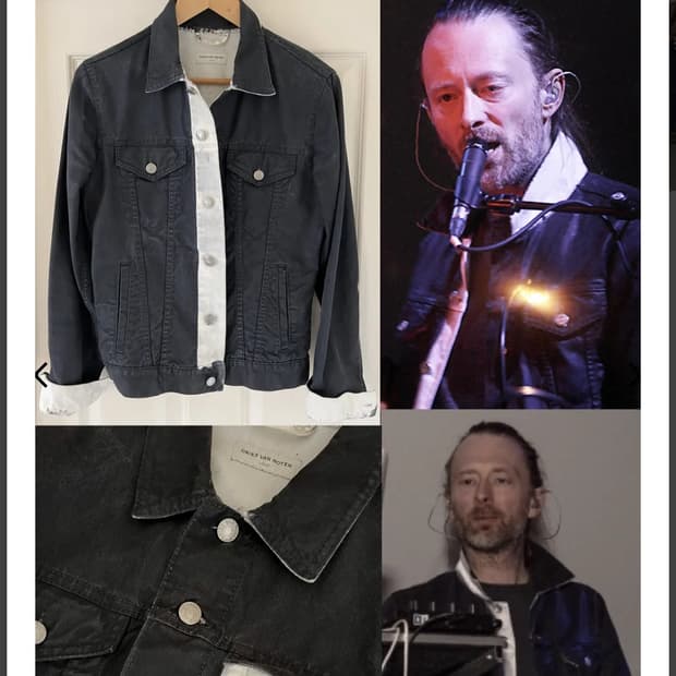 Dries van noten painted denim jacket