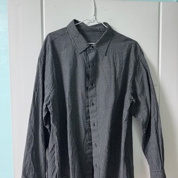 아오이로 시그니처 체크셔츠 쿠키&크림