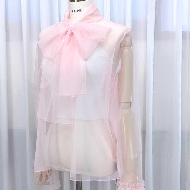 시스루 블라우스