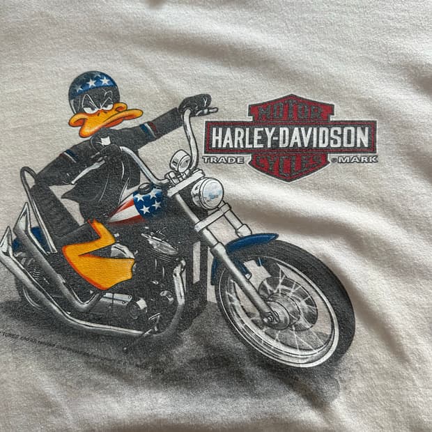 할리데이비슨 x 루니툰 '대피 덕 & 갱' 티셔츠 - 2XL