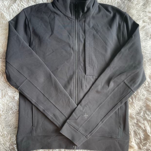 룰루레몬 블랙 집업 소전 자켓