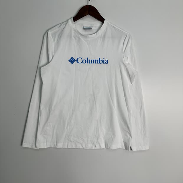 Columbia 화이트 롱슬리브