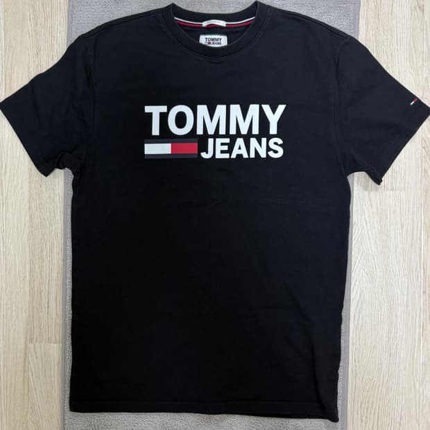 [S급] 타미진스 블랙 빅로고 티셔츠 S(레귤러핏)