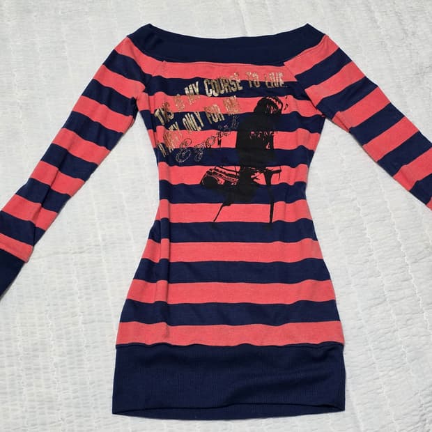 에고이스트 빈티지)오프숄더 오네갸루 y2k 90s 롱슬리브원피스