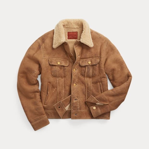RRL 더블알엘 김원중 스웨이드 가죽 무스탕 자켓