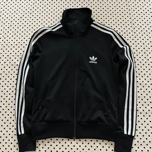 아디다스 파이어버드 트랙탑 불꽃 백로고 져지  