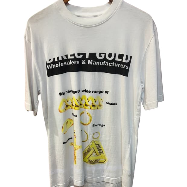 palace direct gold 티셔츠 화이트