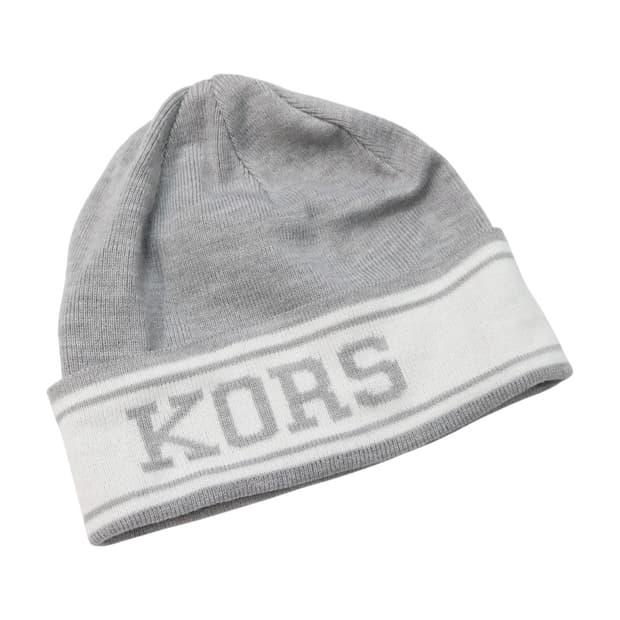 마이클코어스 빈티지 KORS 로고 배색 니트 비니 (FREE)