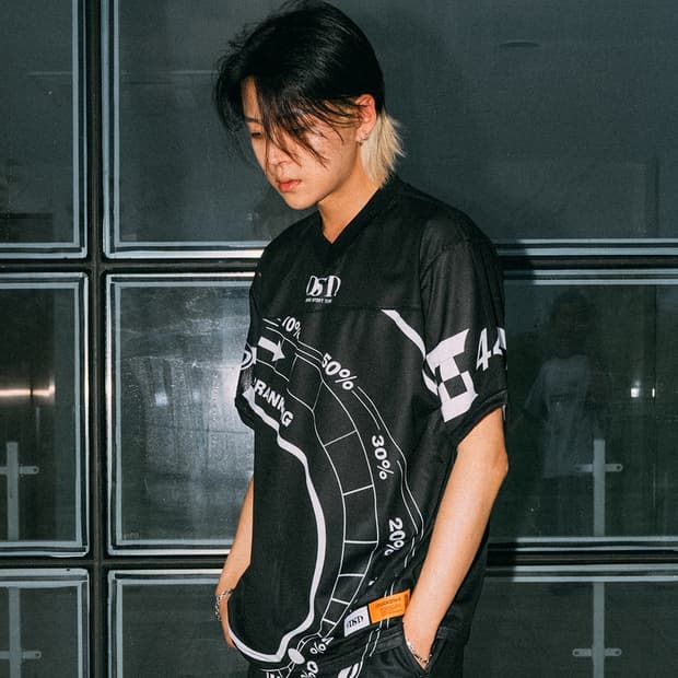 덕다이브 F1 머신 메쉬 숏슬리브 블랙 반팔 티셔츠