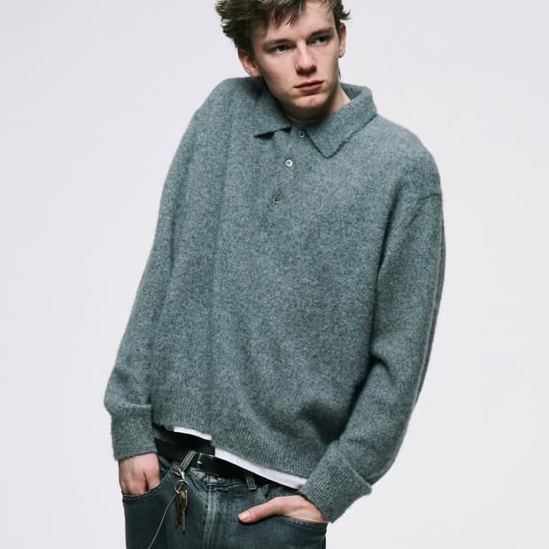 아프레쎄 캐시미어 폴로 니트 3