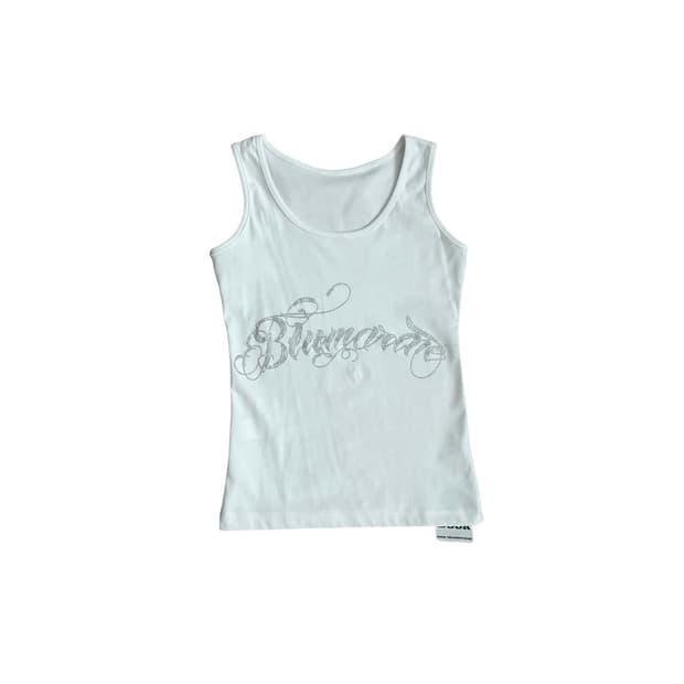 Vintage y2k 큐빅 글리터 나시