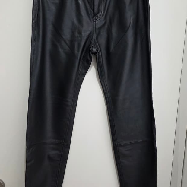 자라 레더바지 30