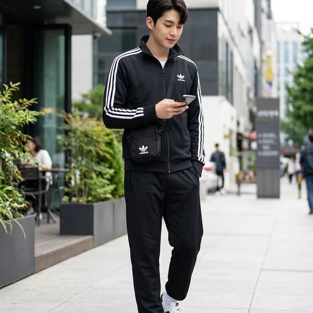 아디다스 유로파 트랙탑 져지 블랙