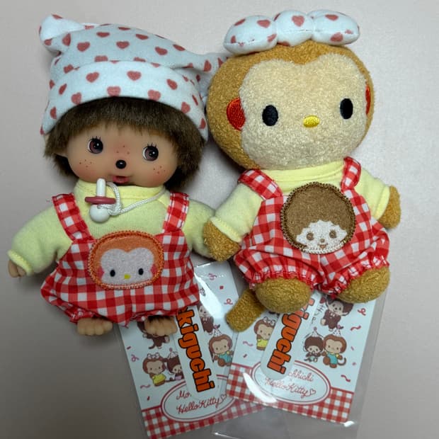 헬로키티X몬치치 콜라보 /베비치치,타미 세트판매