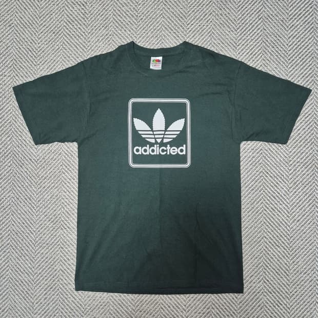 00s Fruit of the loom 마리화나 패러디 티셔츠(M)
