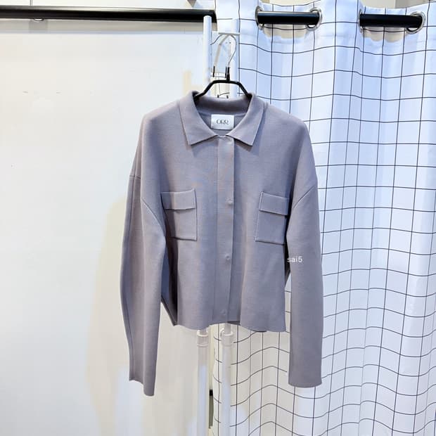 ORR   오르 카라 집업 가디건 