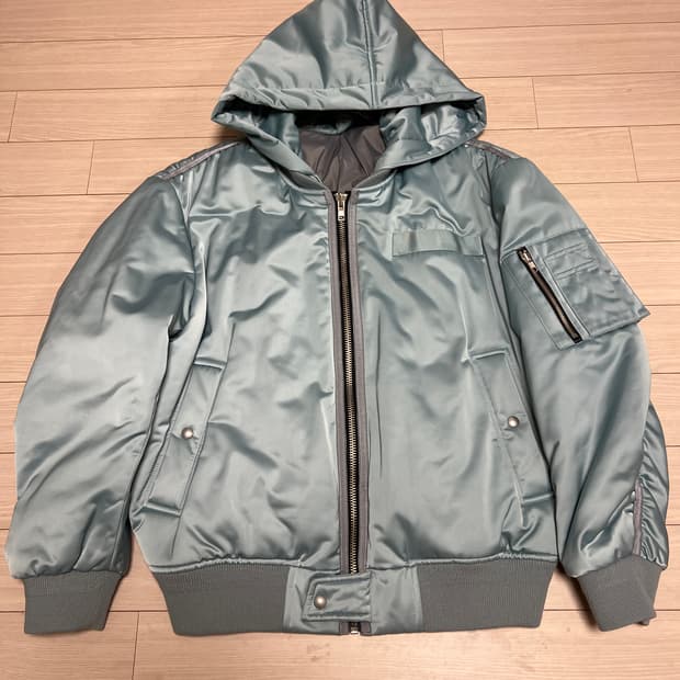 시스템 옴므 후드 항공점퍼 (MA-1) / 스카이블루 / 100