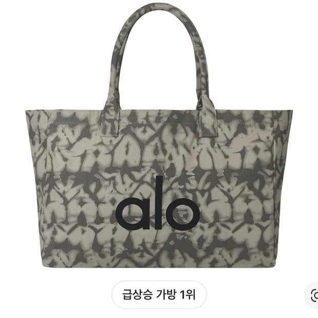 알로 요가 아이코닉 쇼퍼 토트 백 그레이 타이다이