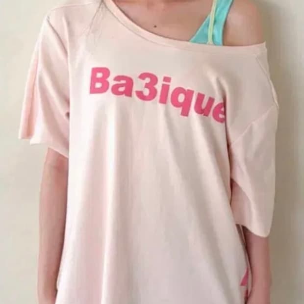 구함) 샵페어리 loose logo t-shirt (pink)