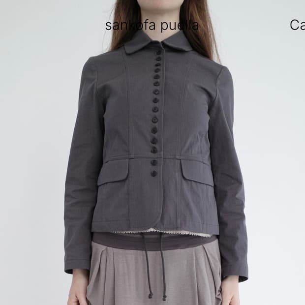 (구함) 산코파 퓨엘라 멀티 버튼 자켓 차콜 구해용