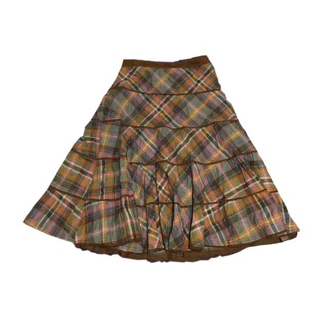 빈티지 모리걸 체크 치마