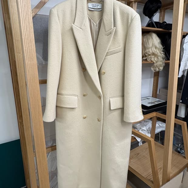 마지막 가격다운 메종 김해김 남성 오버사이즈 더블 코트