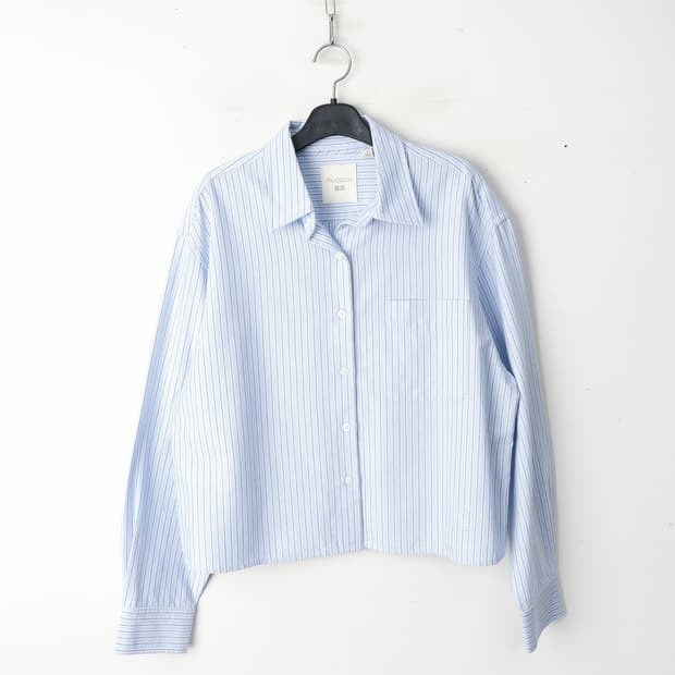 66/유니클로 JW앤더슨 옥스포드 스트라이프 박시셔츠