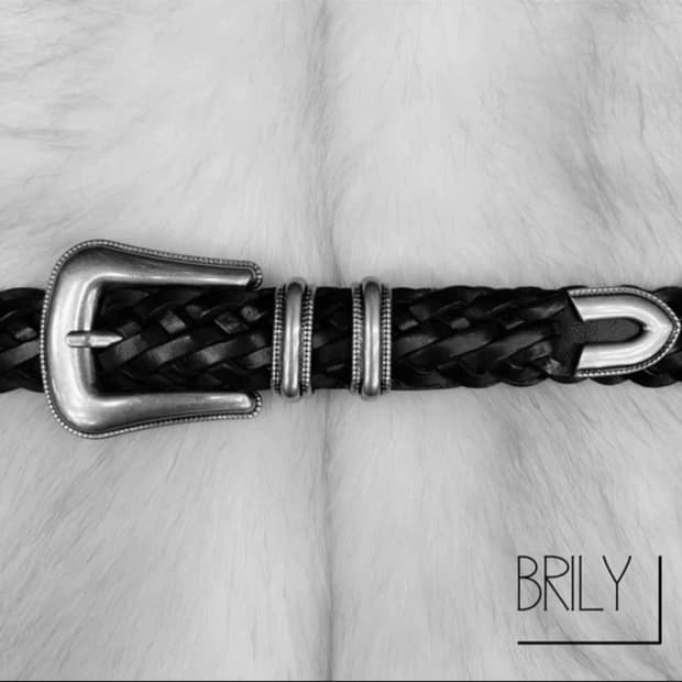 빈티지 이태리 가죽 꽈배기 가죽 벨트