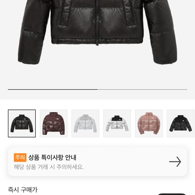 노스페이스 화이트 라벨 노벨티 눕시 다운 자켓 블랙