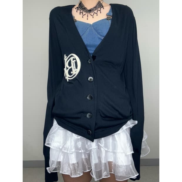 빈티지 락시크 블랙 가디건