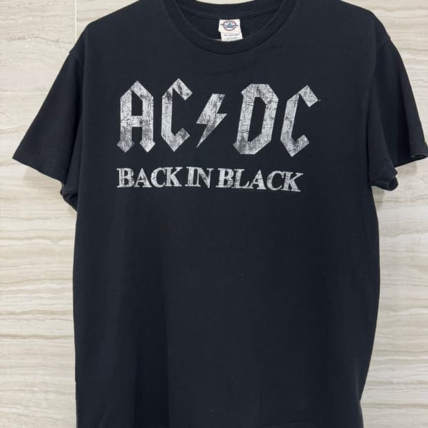 AC/DC Back in Black 밴드티