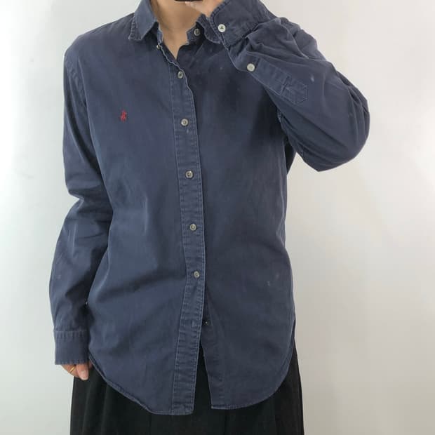폴로 네이비 코튼 셔츠 [M]