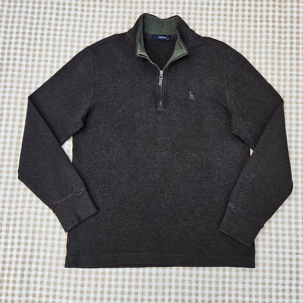 헤지스 하프집업 맨투맨 남자100