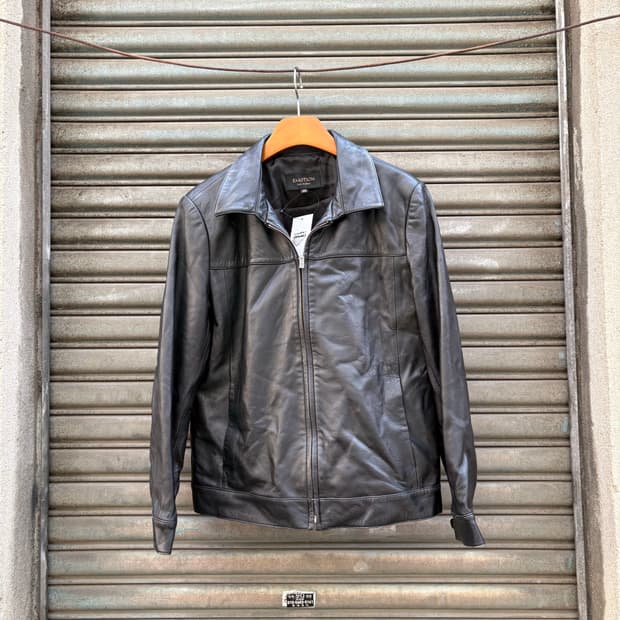 이태리 레더 크롭재킷 클래식 레더 재킷