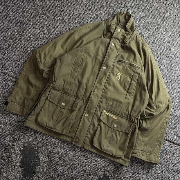 BROWNING 아카이브 자수로고 헌팅 자켓 3561