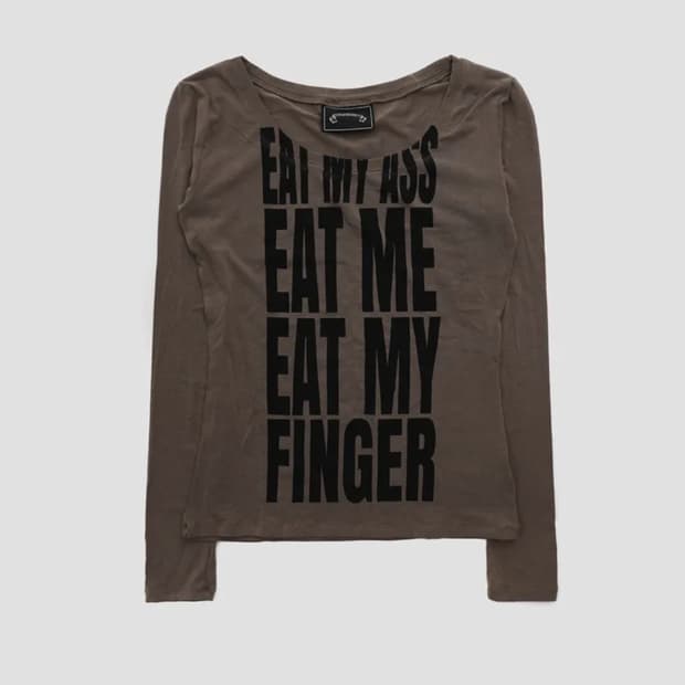 배드블러드 eat me 티셔츠 타바코